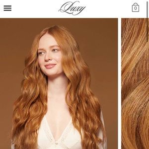 Luxy red hair extensions 24”